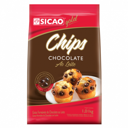CHOCOLATE GOTAS CHIPS 2000 AO LEITE  SICAO 1,01KG                                                   