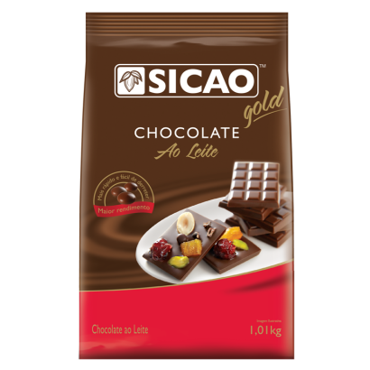 CHOCOLATE GOTAS AO LEITE SICAO NOBRE 1,01KG                                                         